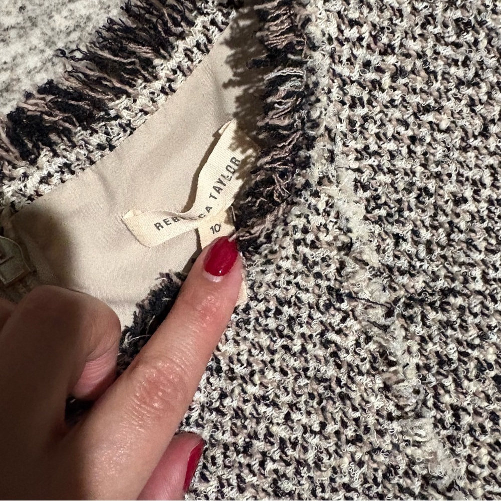 Rebecca Taylor tweed dress size 10 - Picture 4 of 7